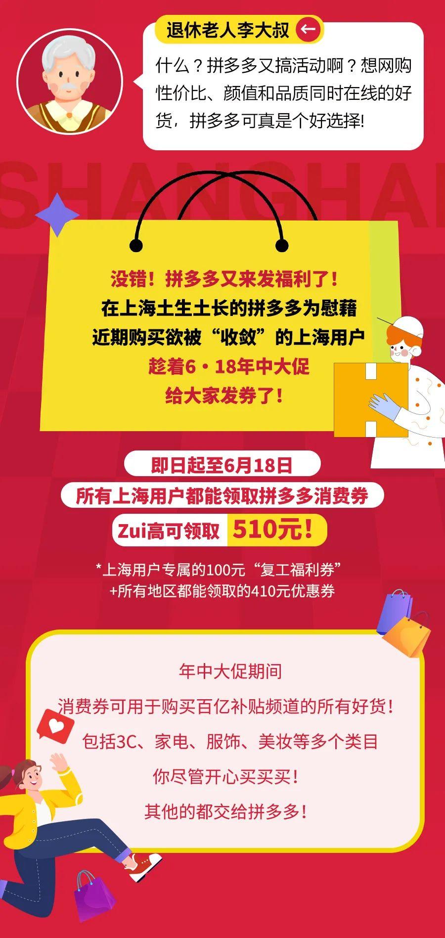 上海独家福利！消费券疯狂来袭，连续四周周六抢不停！