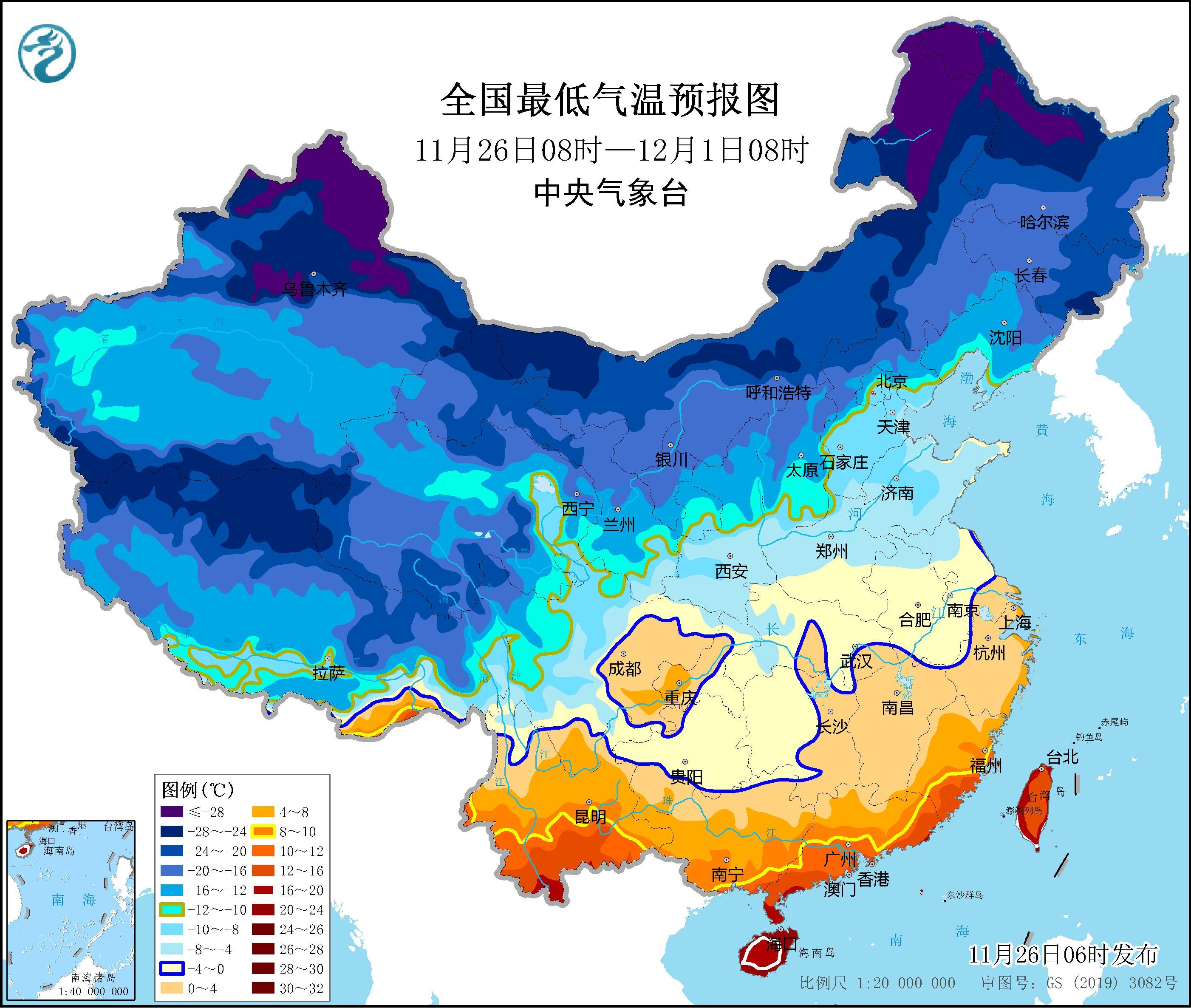 寒潮来袭，影响我国大部地区